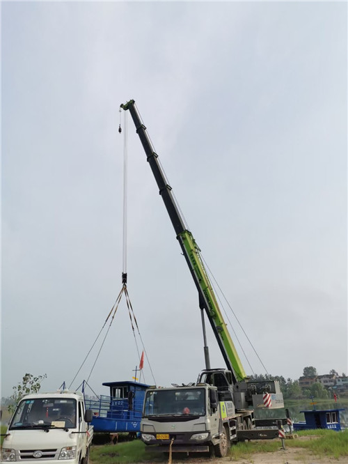 滁州市桥梁建设吊装案例